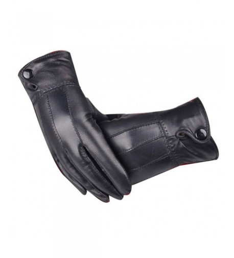Luxurious Leather Cashmere Mittens Hanican