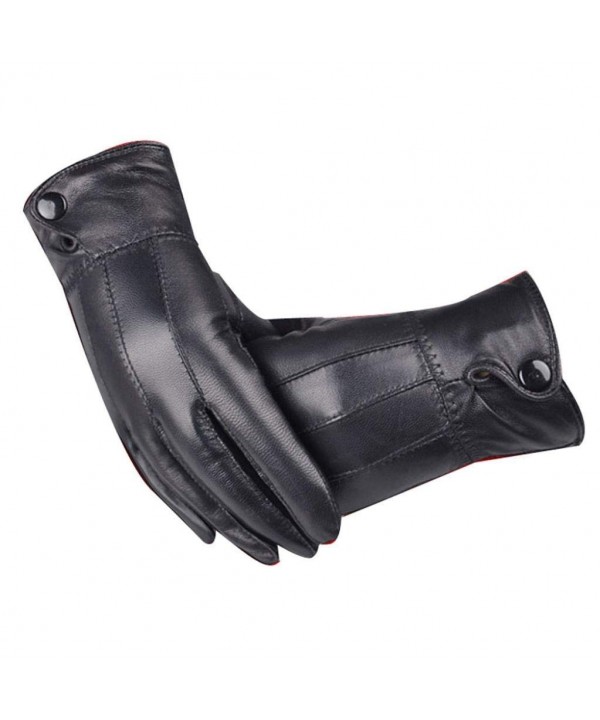 Luxurious Leather Cashmere Mittens Hanican