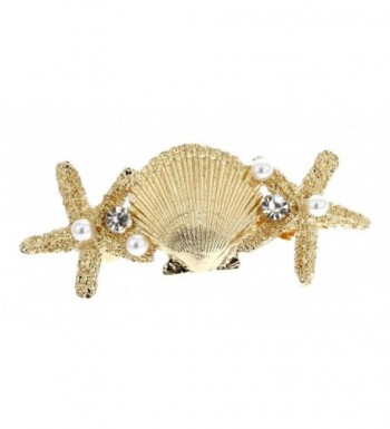 Michelle Goldtone Starfish Elegant Barrette