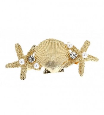 Michelle Goldtone Starfish Elegant Barrette