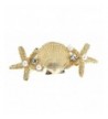 Michelle Goldtone Starfish Elegant Barrette