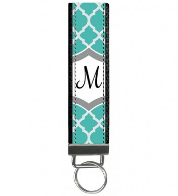 Snaptotes Moroccan Monogram Wristlet Keychain