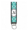 Snaptotes Moroccan Monogram Wristlet Keychain