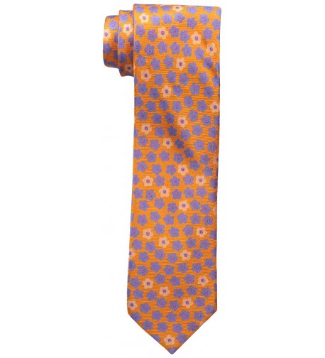 Happy Ties Flower Necktie Orange