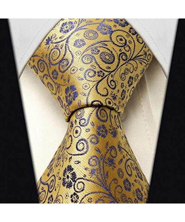 Floral Ties Men Woven Necktie