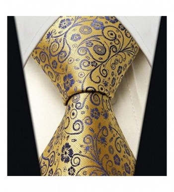 Floral Ties Men Woven Necktie