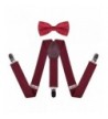 WDSKY Toddler Suspenders Adjustable Burgundy