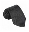 Fortunatever Handmade Black Paisley Necktie