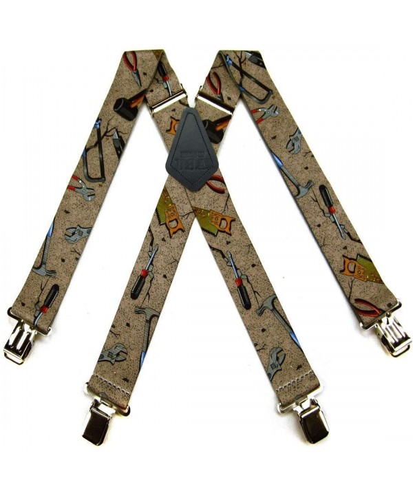 Brown Carpenter Handyman Quality Suspenders
