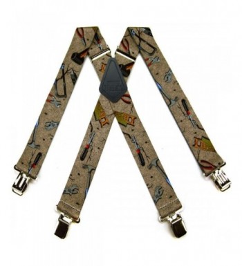 Brown Carpenter Handyman Quality Suspenders