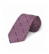 TieMart Magenta Floral Pattern Necktie