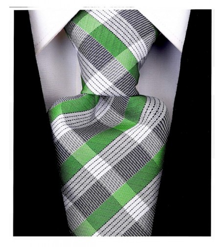 Check Stripe Ties Men Necktie