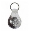 Cowboy Skull leather keychain Hair