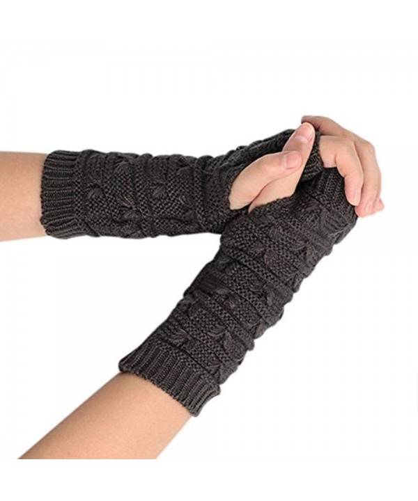 Winter Fingerless Crochet Warmers Mittens