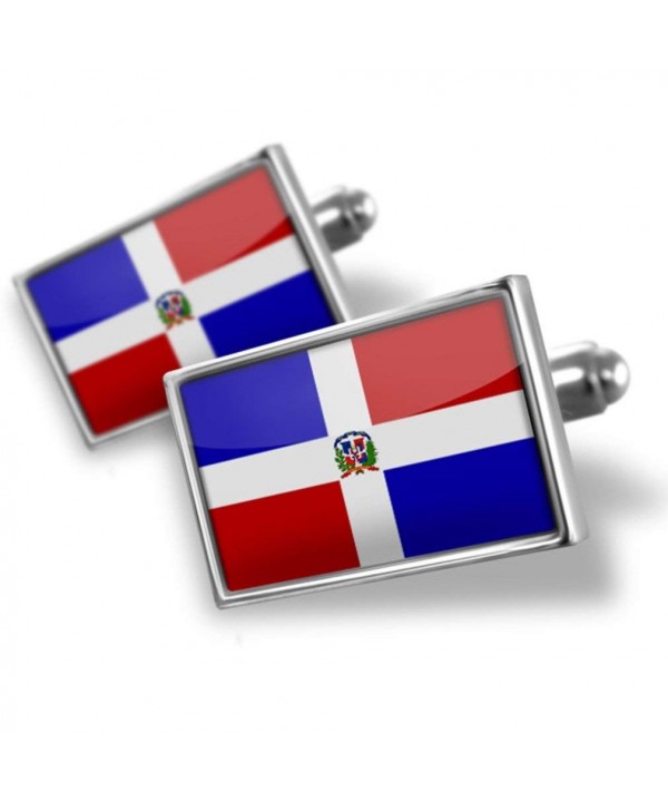 NEONBLOND Cufflinks Dominican Republic Flag