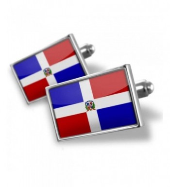NEONBLOND Cufflinks Dominican Republic Flag