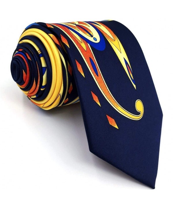 Neckties Printed Geometric Multicolor Classic