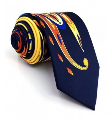 Neckties Printed Geometric Multicolor Classic