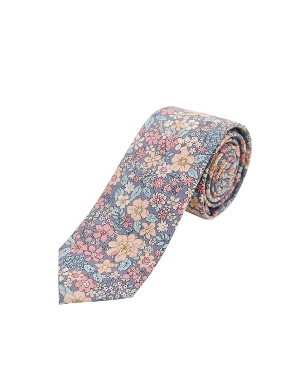 Jnjstella Cotton Floral Skinny Necktie
