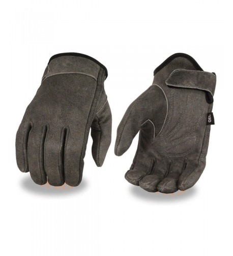 Biker riding Distressed leather gloves