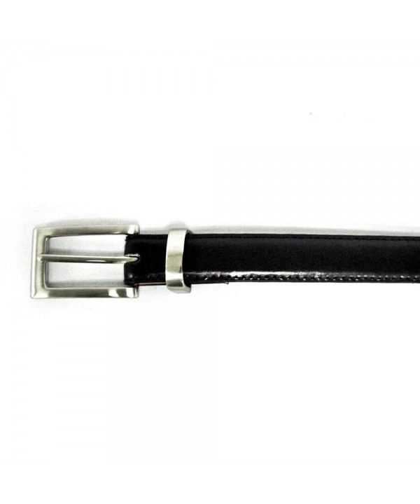 Silver Rectangle Buckle Quality Leather