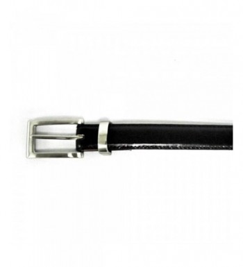 Silver Rectangle Buckle Quality Leather