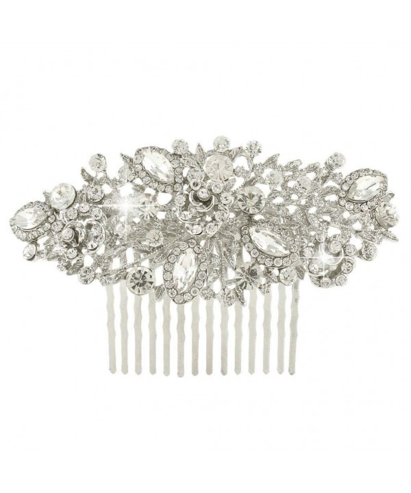 EVER FAITH Austrian Crystal Silver Tone EVER FAITH Austrian Crystal Silver Tone