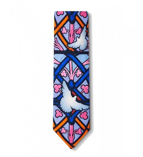 Peace White Stained Necktie Neckwear