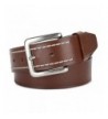 Grain white stitch leather buckle