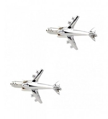 CIFIDET Silver Plane Fashion Cufflinks