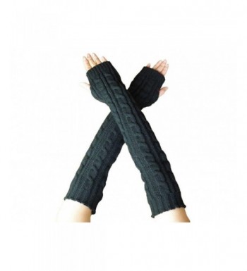 Yacun Knitted Stretchy Fingerless Gloves