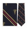 Stripe Caduceus Medical Necktie Neckwear