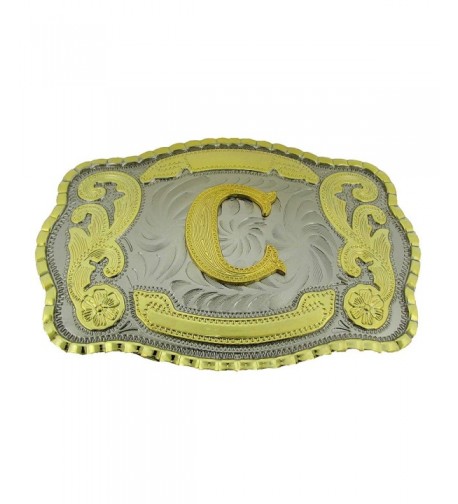 Initial Letters Western Cowboy Buckles