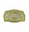 Initial Letters Western Cowboy Buckles