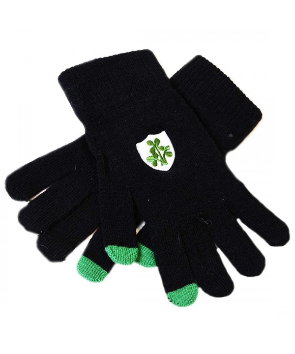 Irish Screen Gloves Shamrock Design