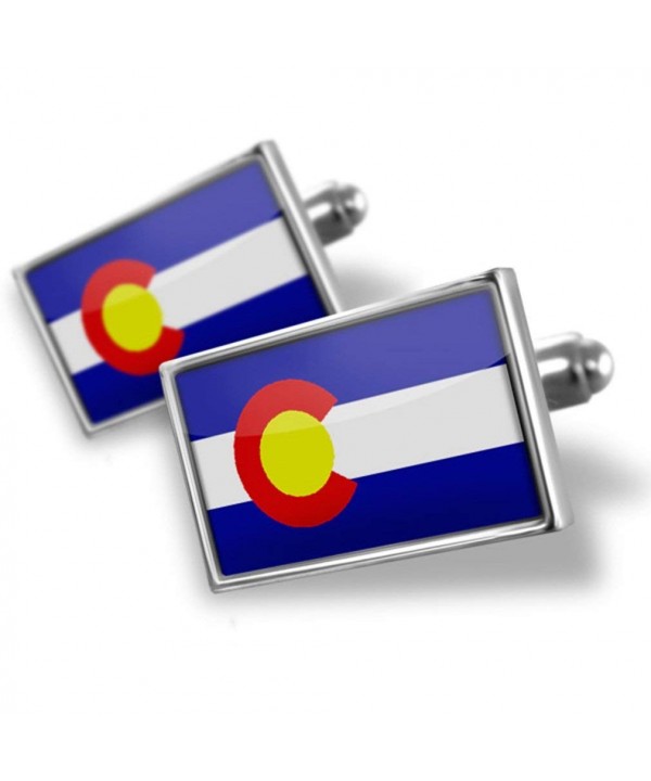 NEONBLOND Cufflinks Colorado Flag region