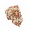 Floral Beige Cotton Neckties Casual