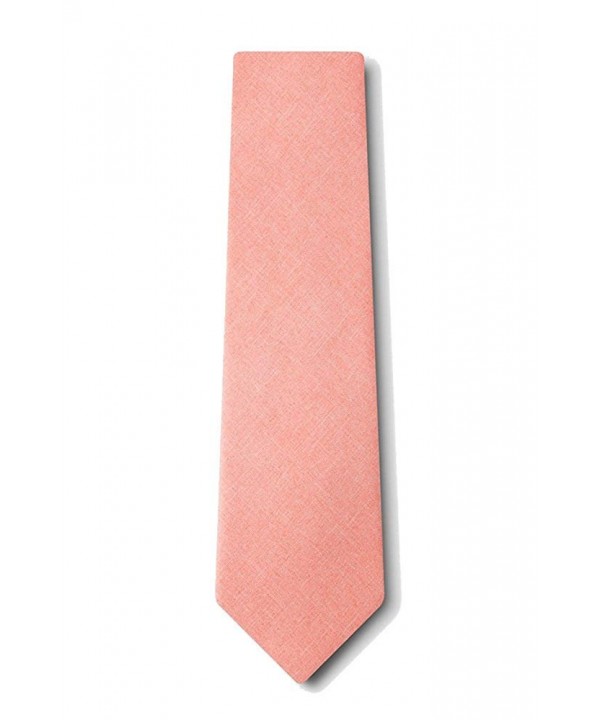 Tioga Coral Cotton Necktie Neckwear