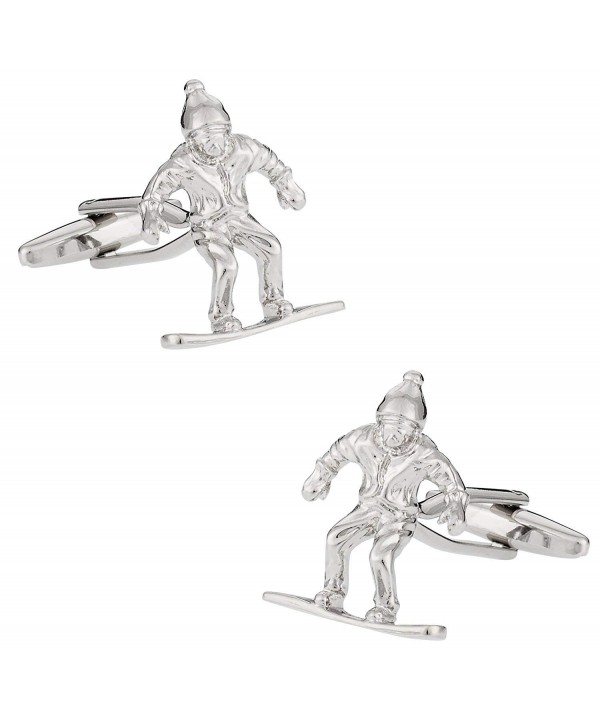 Snowboarding Snowboard Cufflinks Presentation Box