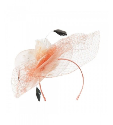 Colored Feather Fascinator Circle Shaped