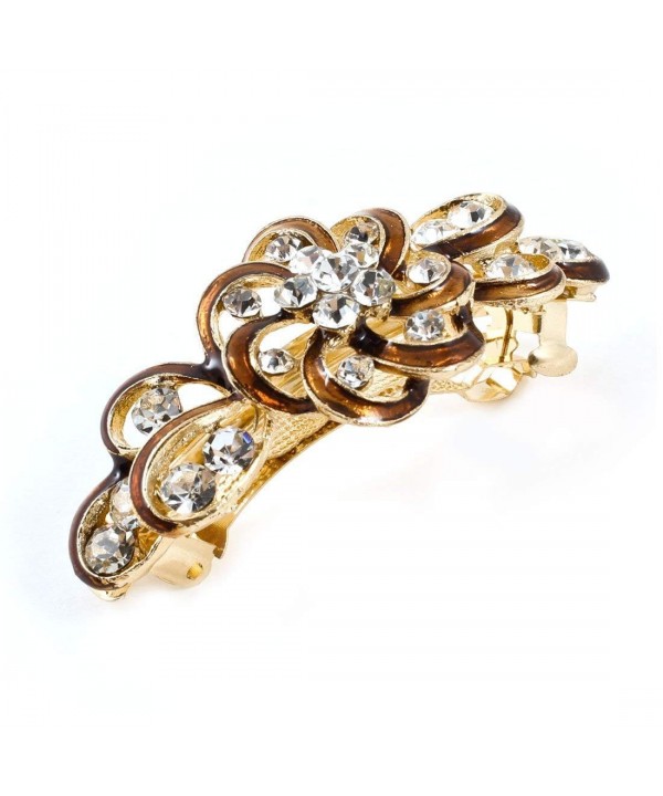 TOOGOO Plastic Rhinestone Barrette Hairpin TOOGOO Plastic Rhinestone Barrette Hairpin