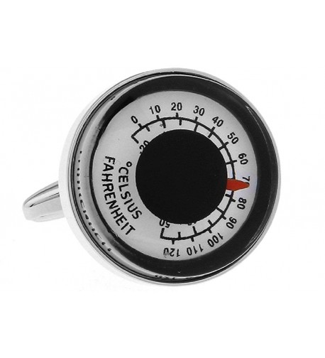 MRCUFF Presentation Thermometer Fahrenheit Cufflinks