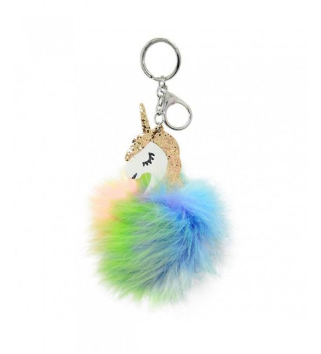 JiaUfmi Unicorn Keychain Colorful Handbag