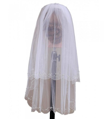 Dressblee Sequin Crystals Wedding Veil ivory6