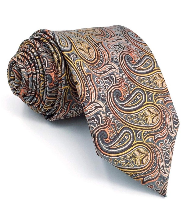 Paisley Neckties Multicolored Business Skinny