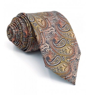 Paisley Neckties Multicolored Business Skinny