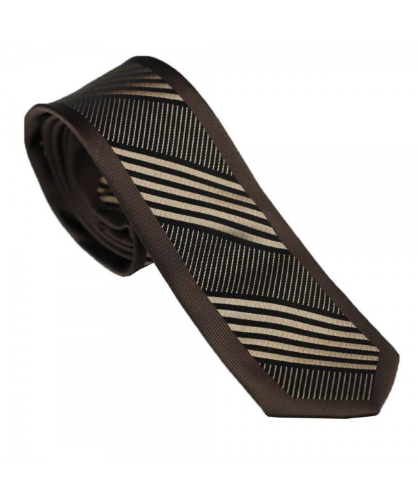 Coachella Bordered Stripe Necktie Microfiber