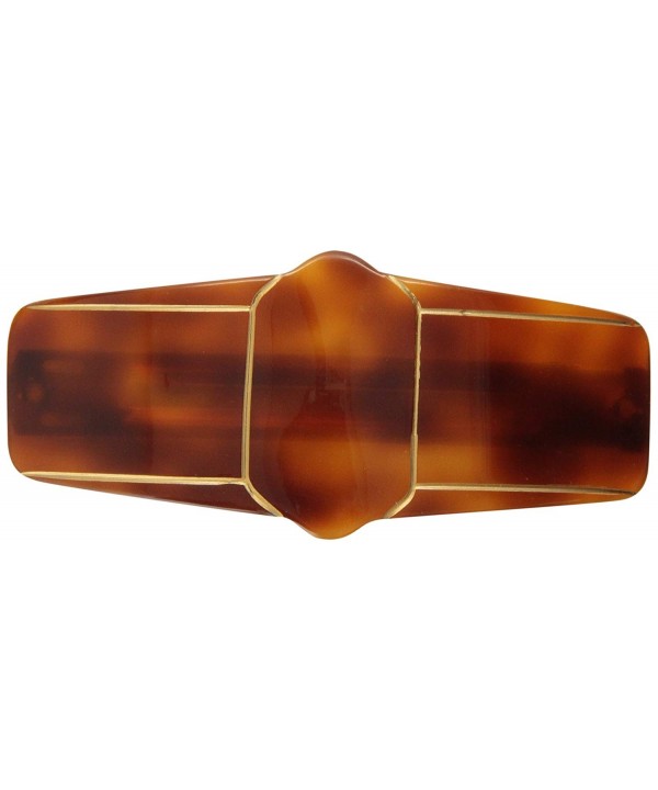 Caravan Deluxe Tortoise Barrette Geometric