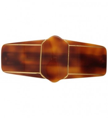 Caravan Deluxe Tortoise Barrette Geometric