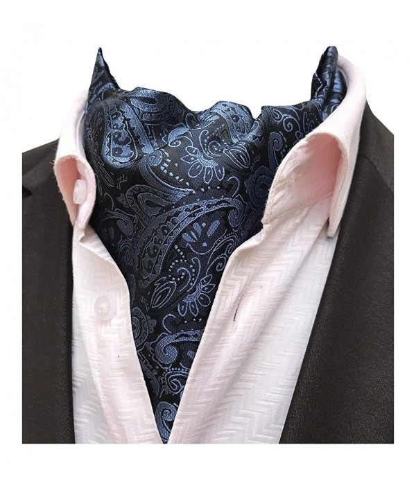 MENDENG Paisley Jacquard Cravat Necktie